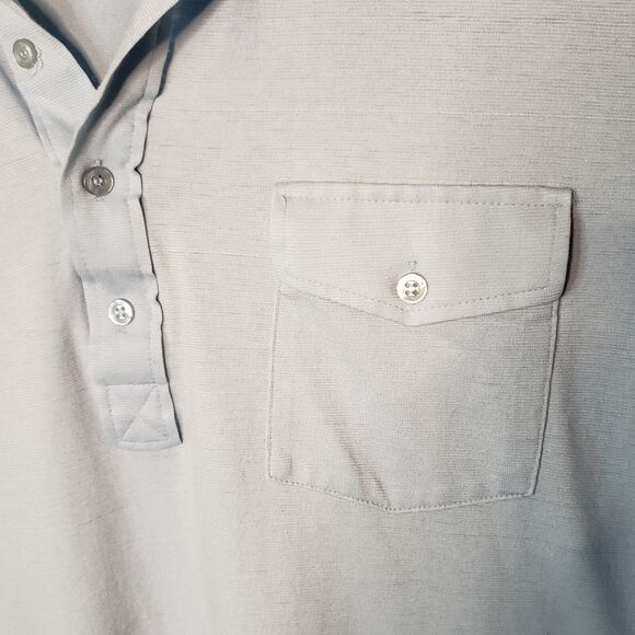 Vintage 70's Inverness Terry Cloth Short Sleeve Pocket Polo Shirt Mens XL 0300 - Picture 5 of 7